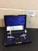 Vintage Gowllands Otoscope Ophthalmoscope Diagnostic Set