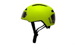 Torch T2 Bike Helmet With Integrated Lights - Neon Yellow RRP £115