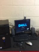 Dell Vostro 200 Desktop PC with Monitor Keyboard Mouse Camera and Speakers