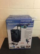 Ibiza sound PORT10VHF-BT Portable PA Speaker System RRP £139.99