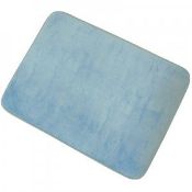 Brand New MSV Memory Foam Bath Mat, Light Blue, 70 x 50 cm