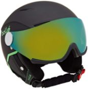 Bollé Backline Visor Premium Outdoor Helmet, (SOFT BLACK & GREEN), 59-61 cm RRP £125.99