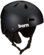 Bern Men's Macon Winter Snow Helmet, Matte Black, Medium RRP £89.99