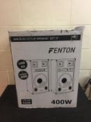 Fenton SPB-8 Active/Passive 8" PA Speakers • 400W • Master/Slave Speaker System