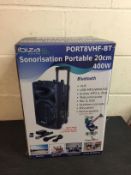 Ibiza Sound Port8VHF-BT Portable PA Speaker System RRP £149.99