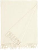 Brand New Euromant Basics Plain Blanket, Cotton, Cream, Single, 140 x 180 x 5 cm