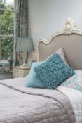 Brand New Ragged Rose Opal Taupe Velvet Bedspread ,Double RRP £158.99