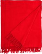 Brand New Euromant Basics Plain Blanket 140 x 180 x 5 cm red