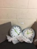 Roger Lascelles Clock Set (loose minute hand on both)