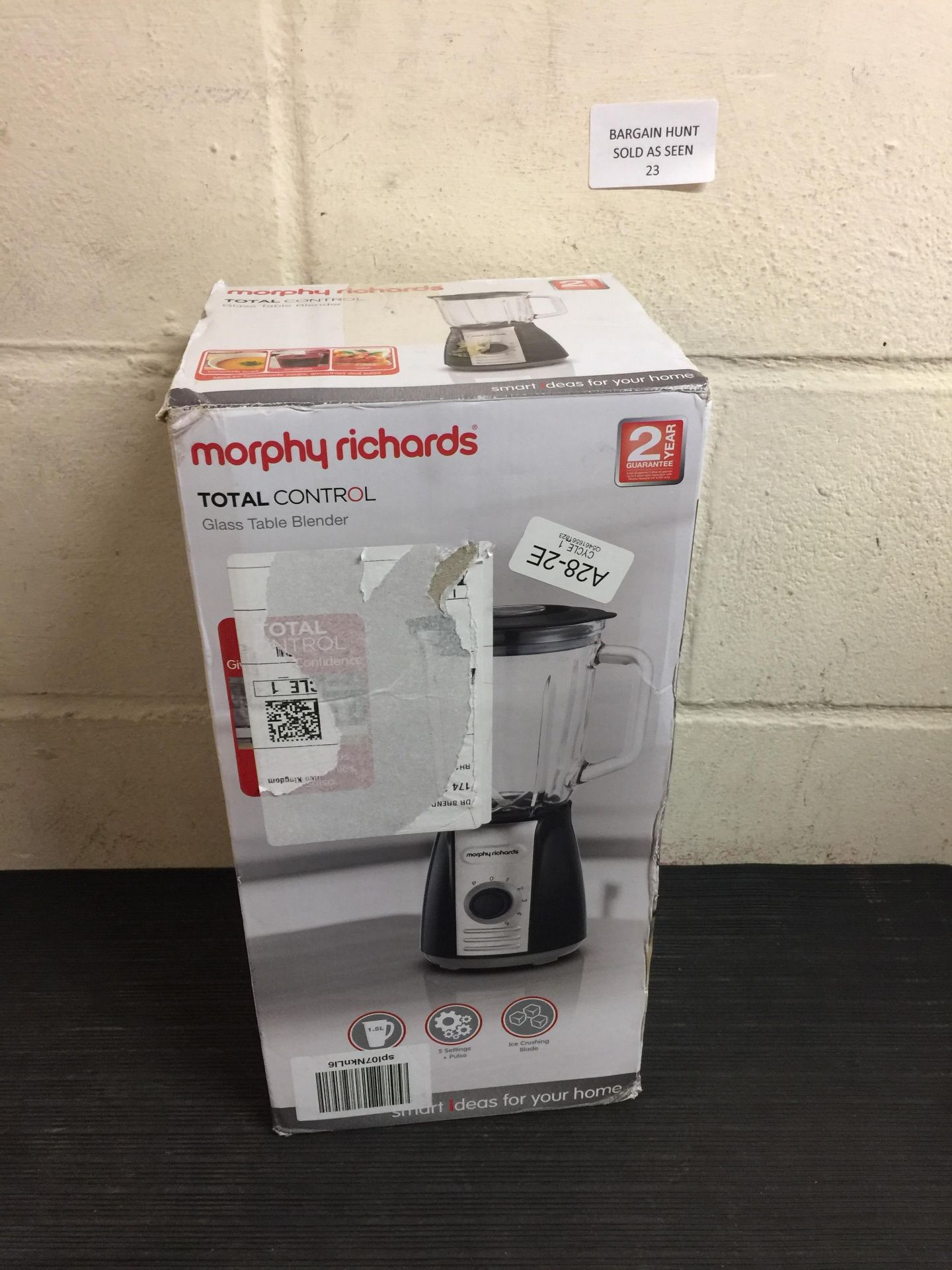 Morphy Richards Total Control Glass Table Blender