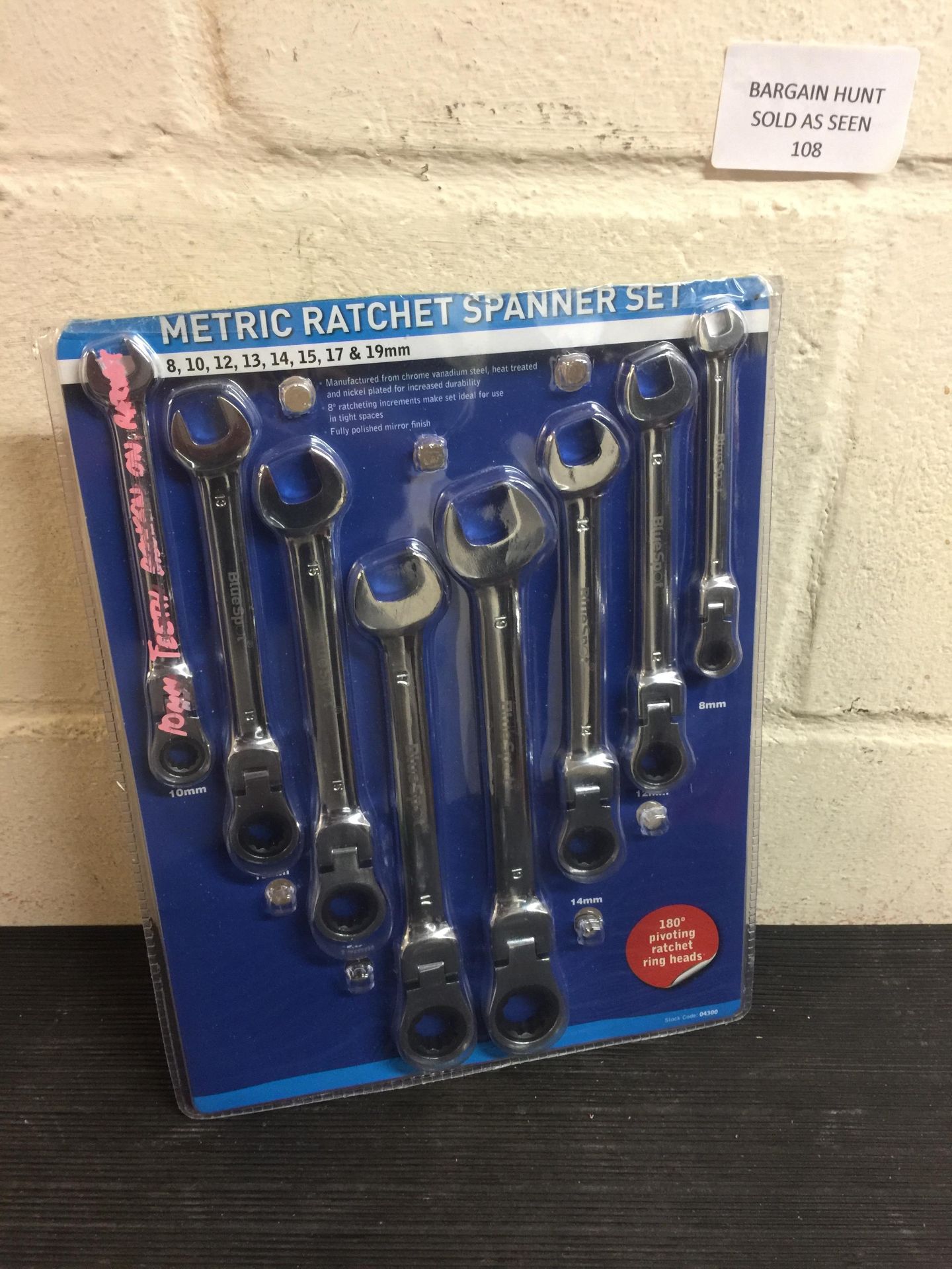 Bluespot Ratchet Spanner Set