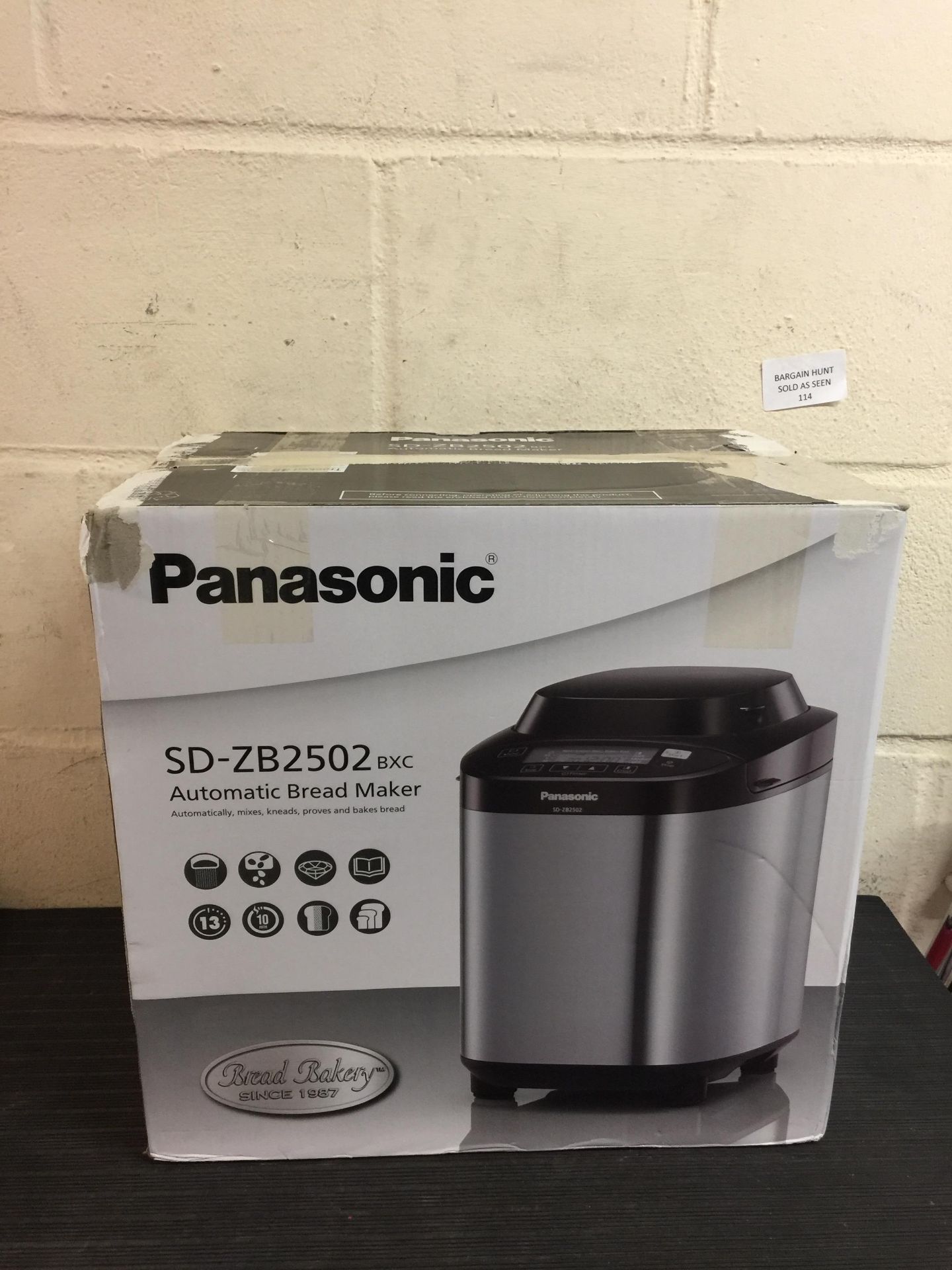 Panasonic SD-ZB2502BXC Stainless Steel Bread Maker RRP £120