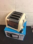 Dualit 46202 4 Slot Lite Toaster in Cream Gloss Finish