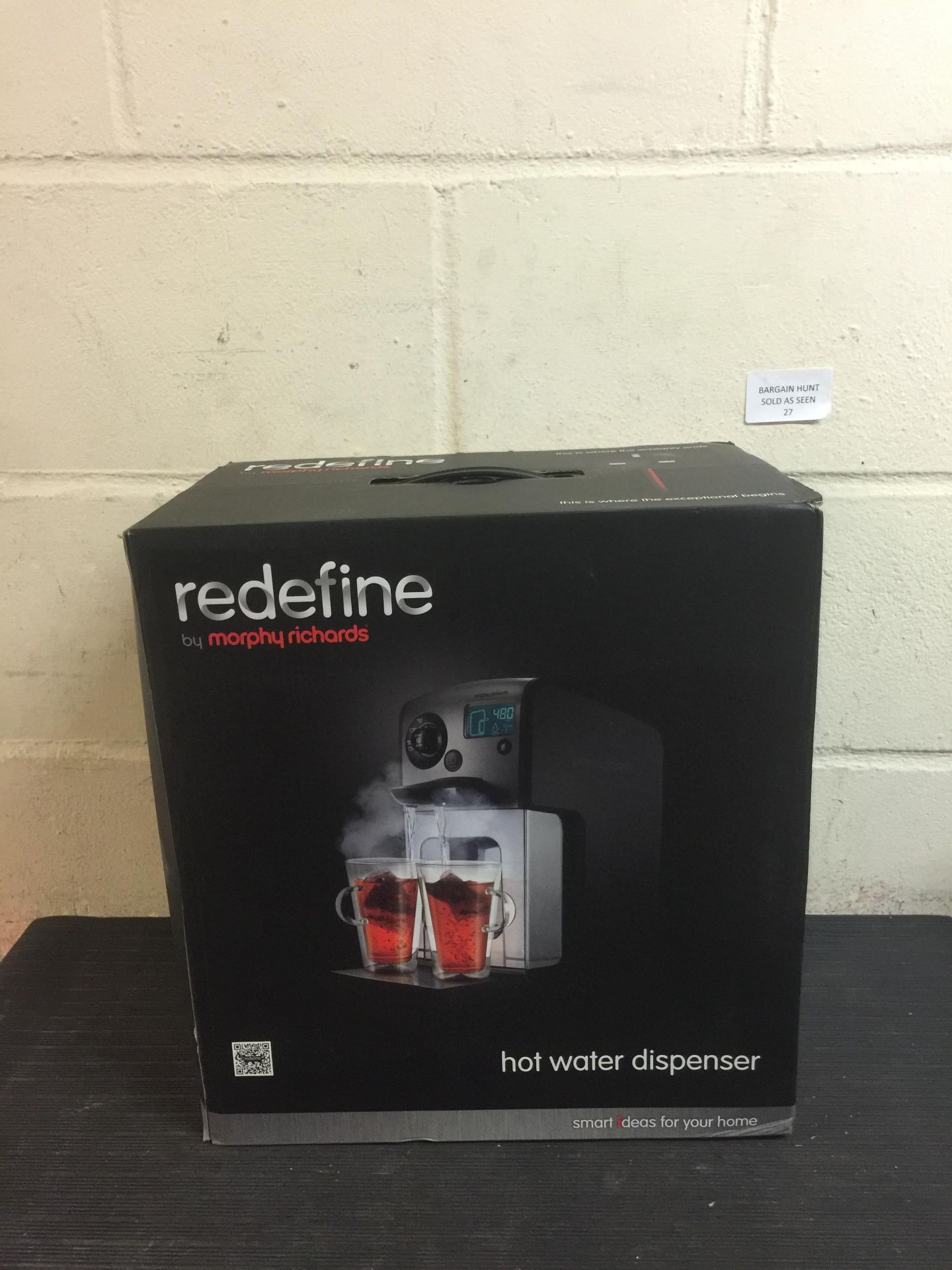 Morphy Richards Hot Water Dispenser Redefine Black 3L RRP £99.99