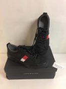 Tommy Hilfiger Men's Corporate Leather Mid Sneaker. 6.5 UK