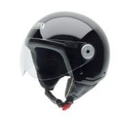 NZI 150251G046 Vintage II B Open Face Motorcycle Helmet, Black, XS