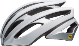 BELL Unisex's Stratus MIPS Helmet, Matte White/Silver, Large/58-62 cm RRP £119.99