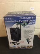 Ibiza sound PORT8VHF-BT Portable PA Speaker System RRP £139.99