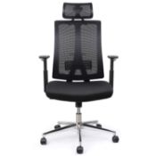 INTEY Ergonomic Office Chair, Mesh Chair, Adjustable Headrest Armrest/Lumbar Support RRP £141.99