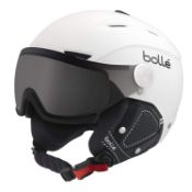 Bollé Backline Visor Premium Outdoor Helmet, WHITE (SOFT WHITE & BLACK), 56 - 58 cm RRP £156.99