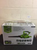 Greenworks 40V Cordless Brushless Blower Vacuum with 2x 2Ah Batteries and Charger RRP £289.99