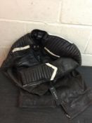 Urban Leather Simon Ontario Men's Biker's Jacket, Size 50 RRP £136.99