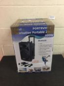 ibiza sound PORT8VHF-BT Portable PA Speaker System RRP £149.99