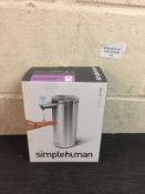 Simplehuman 266ml Rechargeable Liquid Sensor Pump RRP £69.99