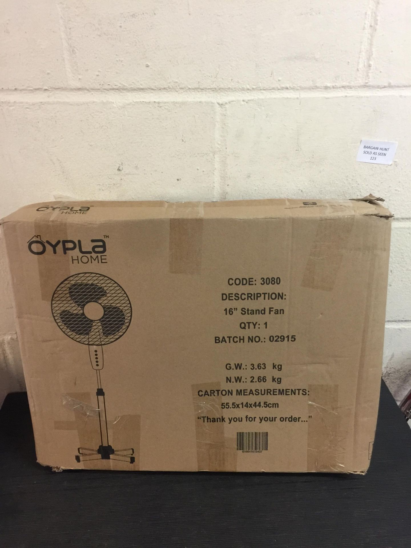 Oypla Electrical Oscillating Pedestal Fan