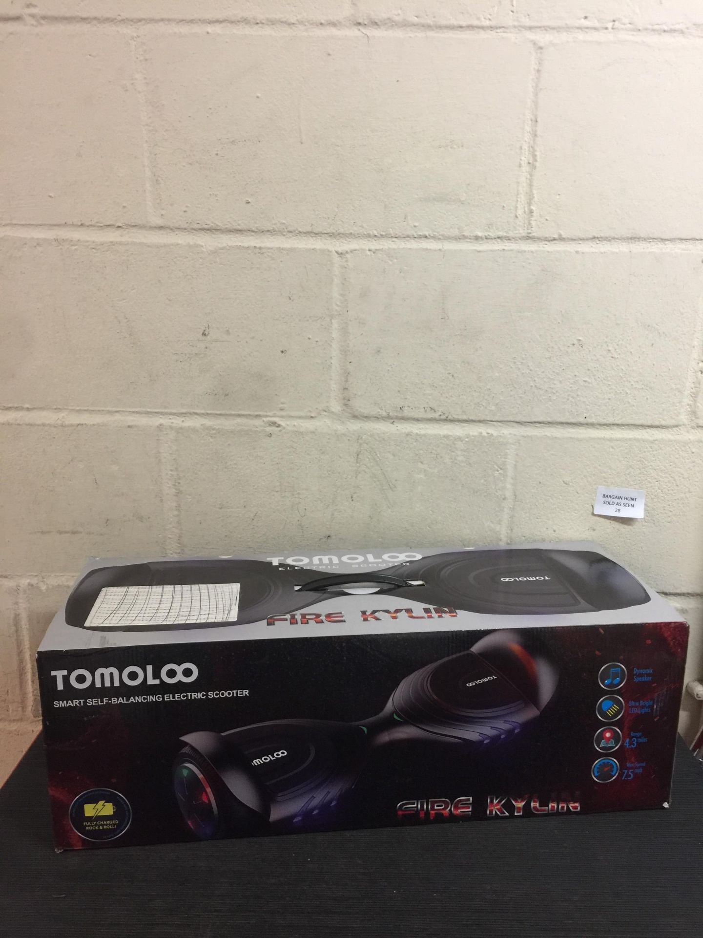 TOMOLOO Scooter with Bluetooth Speaker Smart Self Balancing Electric Scooter RRP £169.99