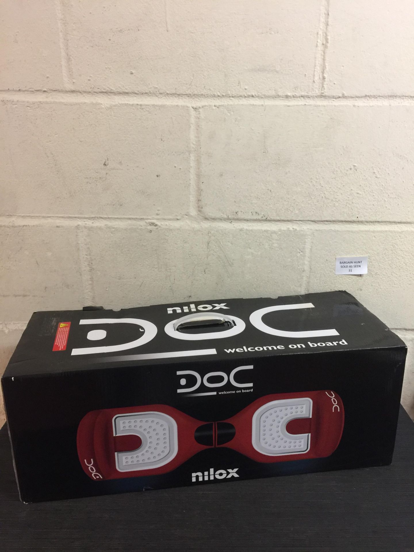 Nilox Hoverboard Doc UL 2272, Two Wheels Self Balance Scooter (does not hold charge)