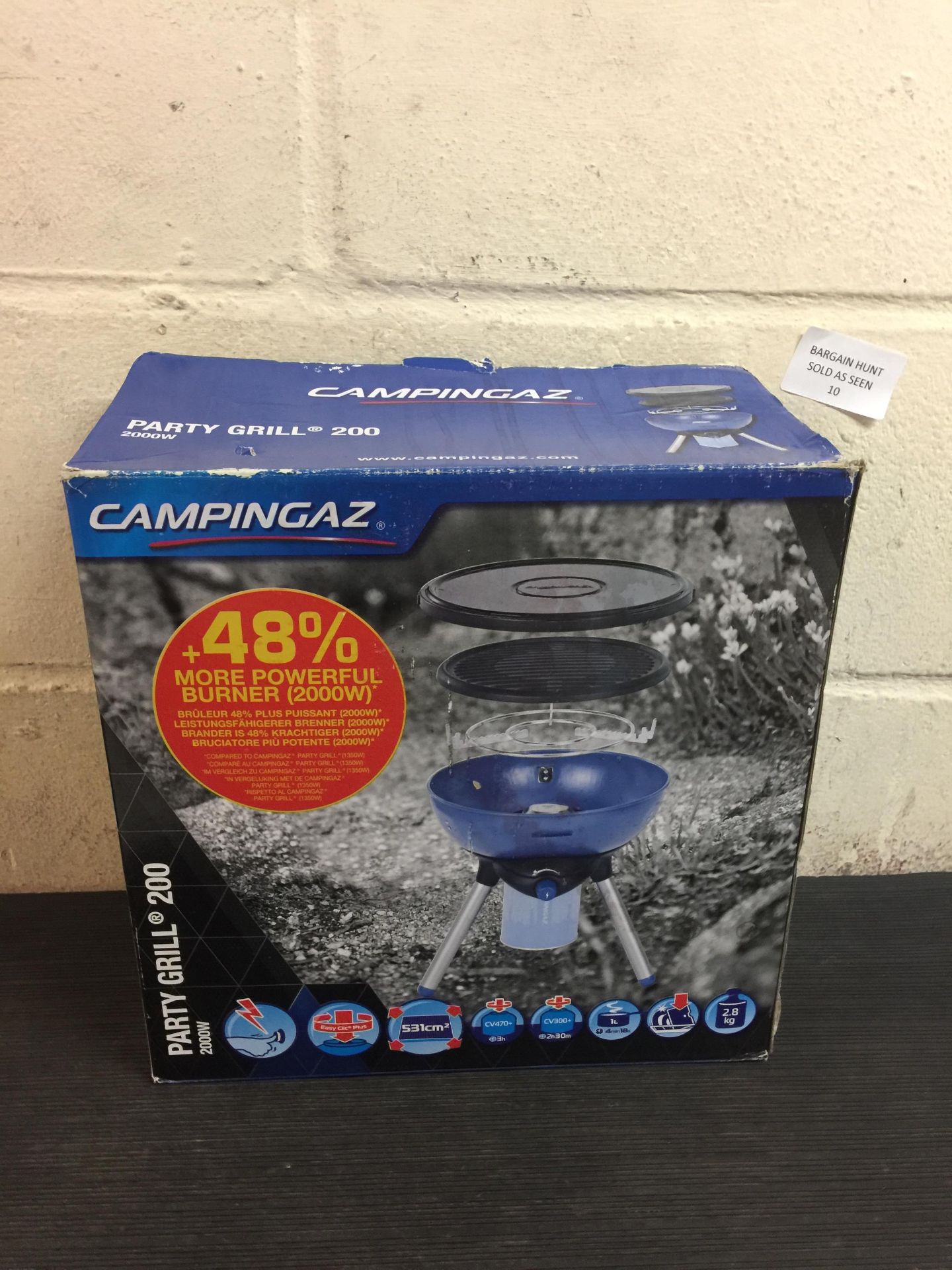 Campingaz Party Grill 200 Camping Stove, All in One portable Camping BBQ RRP £56.99