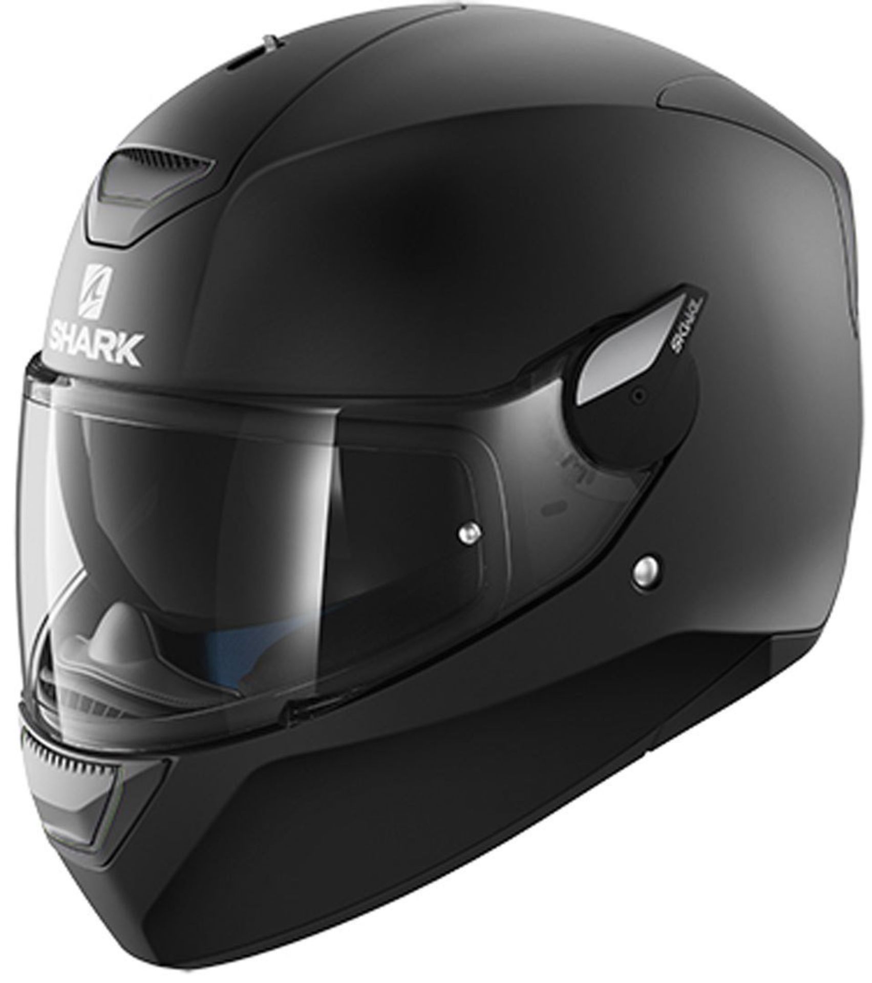 SHARK D-SKWAL BLANK Matt KMA Motorcycle Helmet, Black, Size M RRP £139.99