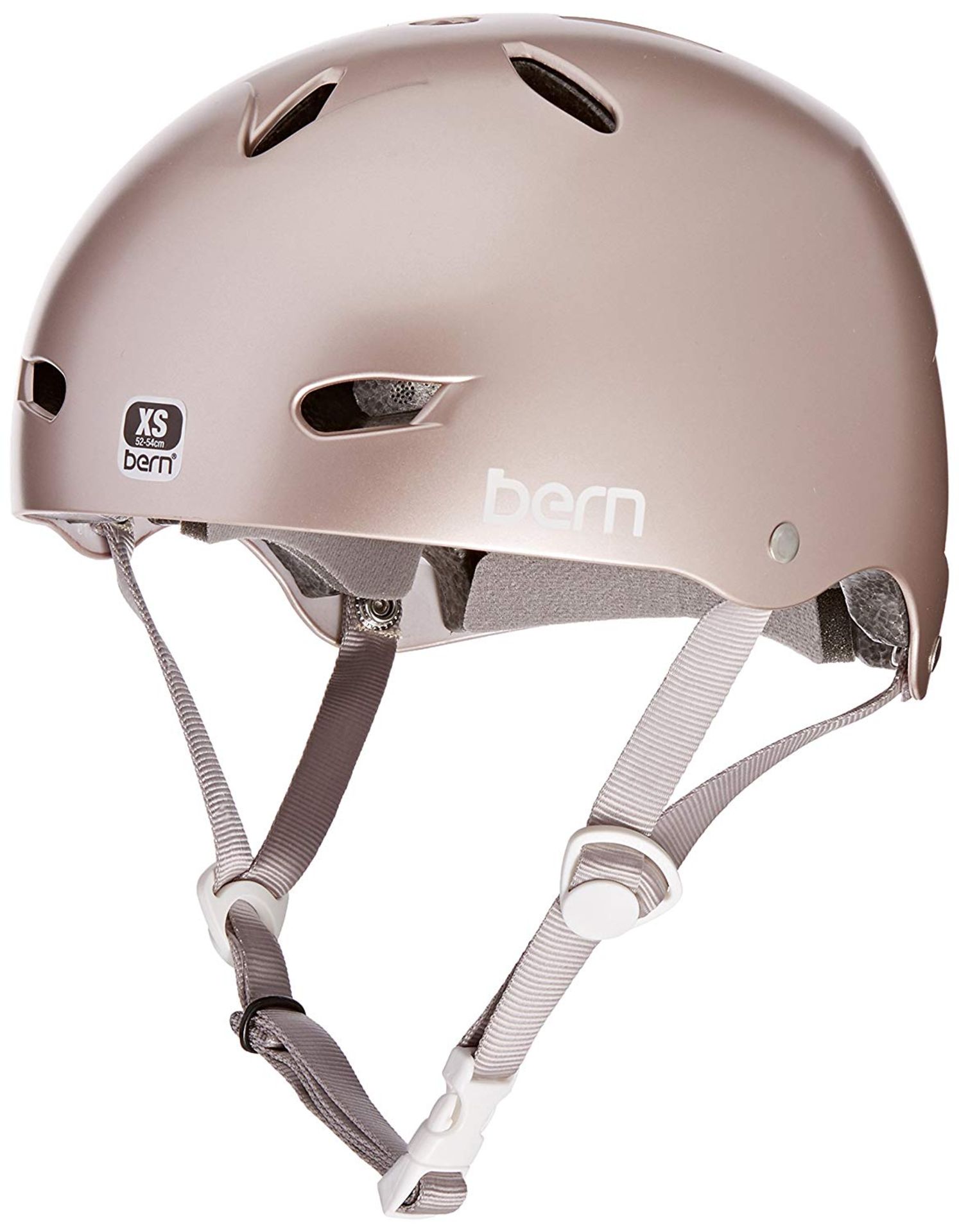 Bern Women's Brighton EPS Satin Cycling Helmet, Rose Gold, Medium