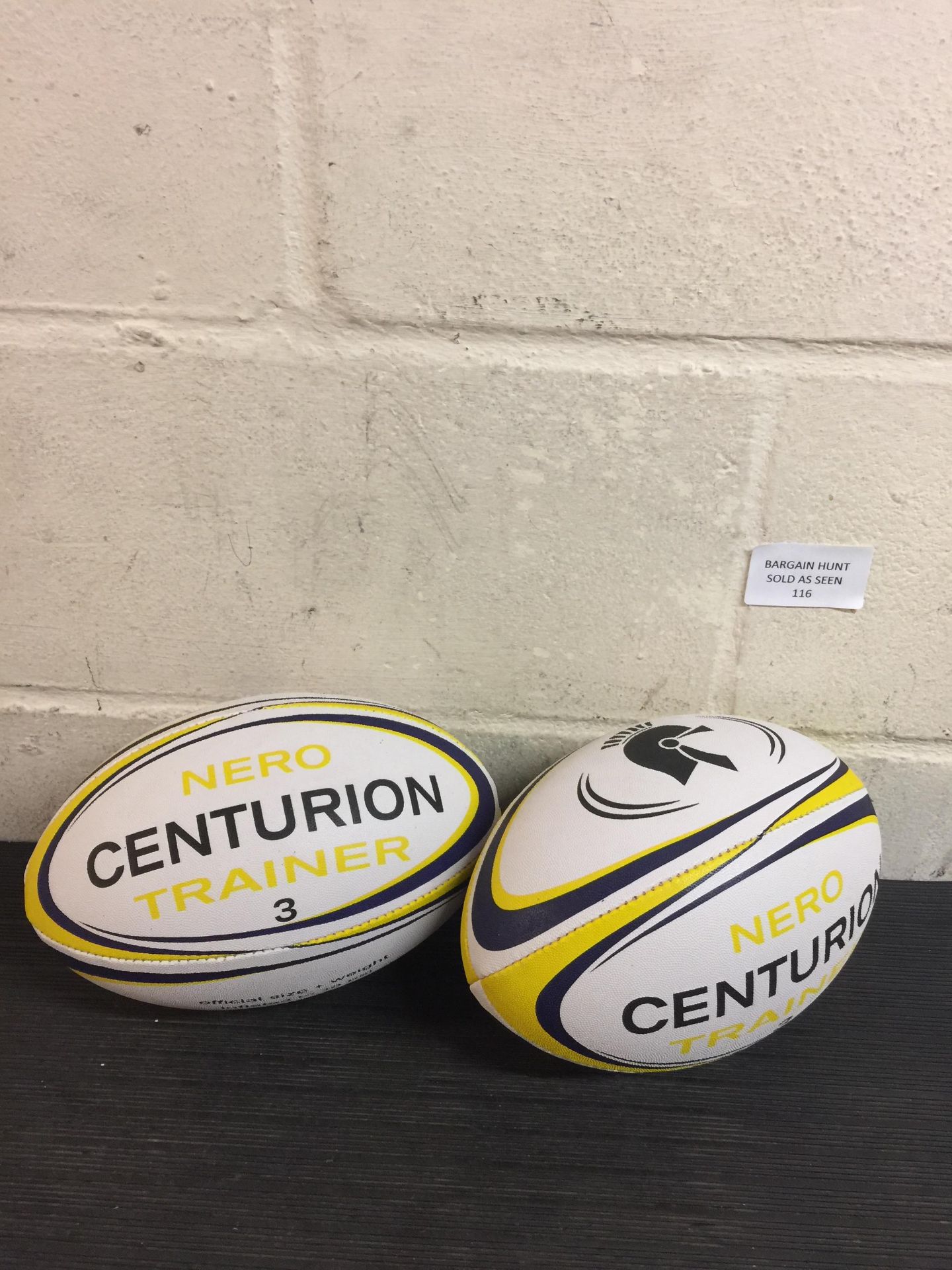 Centurion Nero Trainer Rugby Ball Set of 2