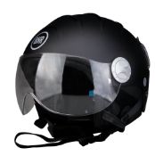 BHR 71455 Demi Jet Line Ski 820 Helmet, Matte Black, Size XL (61 cm)