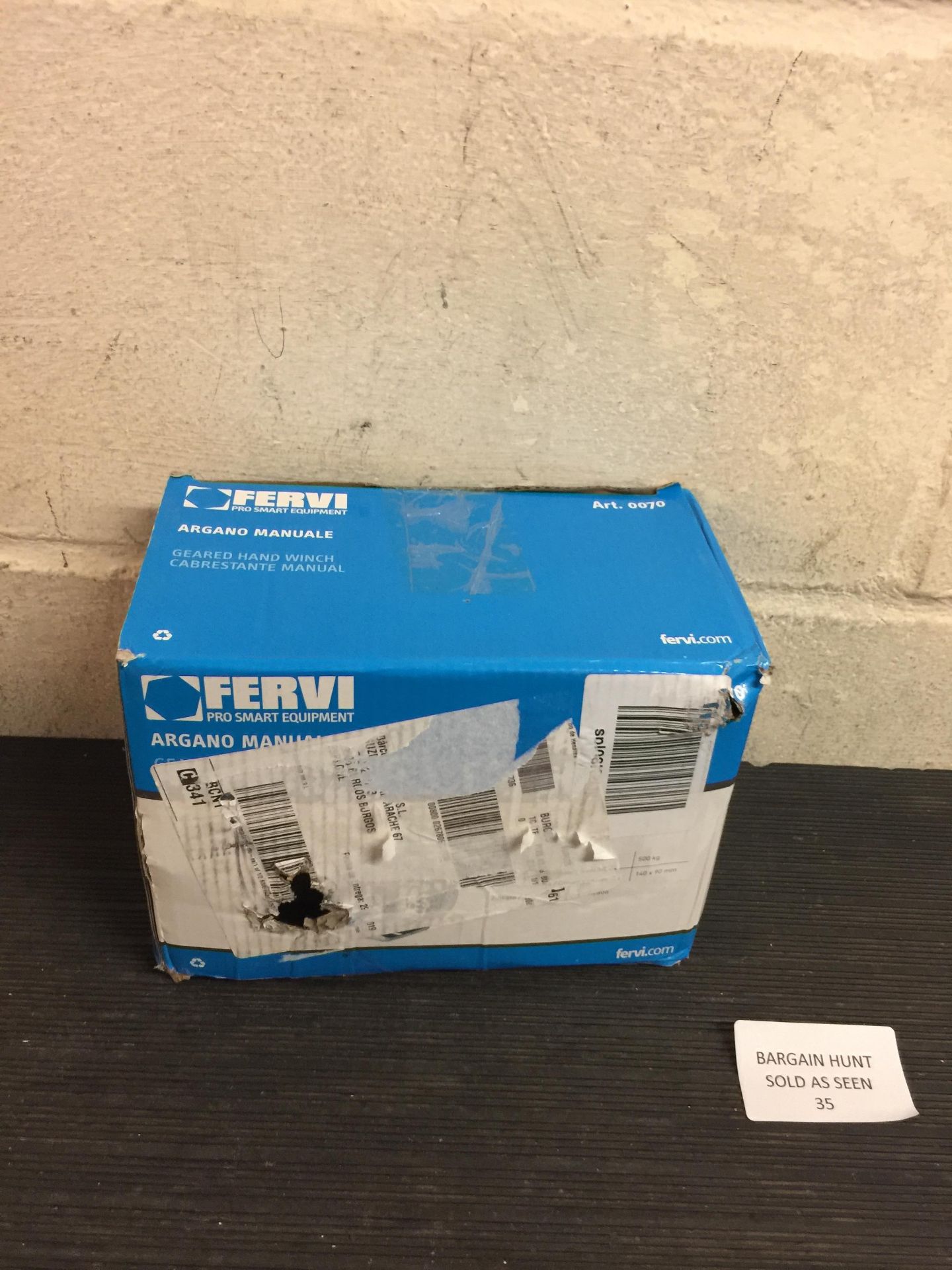 Fervi 0070 Silver Manual Winch