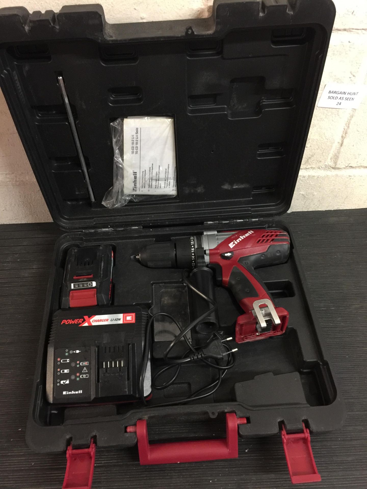 Einhell TE-CD 18-2 Li-I Kit Power X-Change 18 V Lithium Ion Cordless Impact Drill RRP £111.99