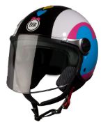 BHR Helm 710 Demi Jet Open Face Helmet, Multi-Colored (Super Love), 55/56