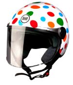 BHR 93847 Demi-Jet Open Face Helmet, Pois, Small