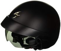 Scorpion EXO-100 Matt Anti-Fog Motorcycle Helmet, Black, Size M