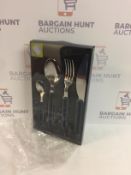 Brand New Yves Saint Laurent Viceversa Cutlery Set Offset 4pcs in Blue, Stainless Steel, 4-Piece