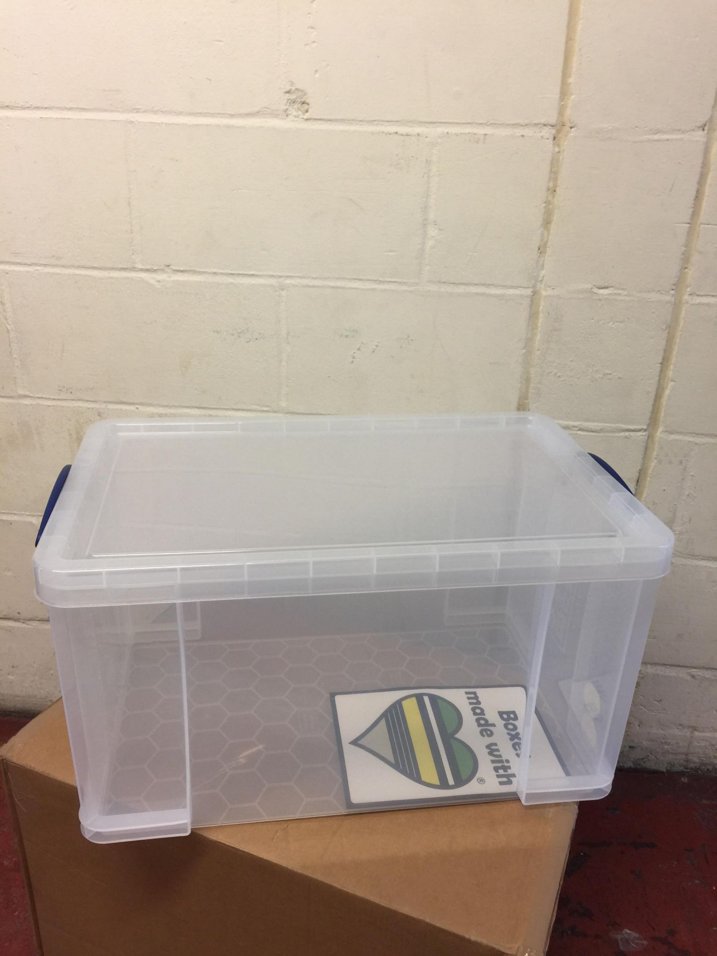 Really Useful Box 84L Storage Box, Clear