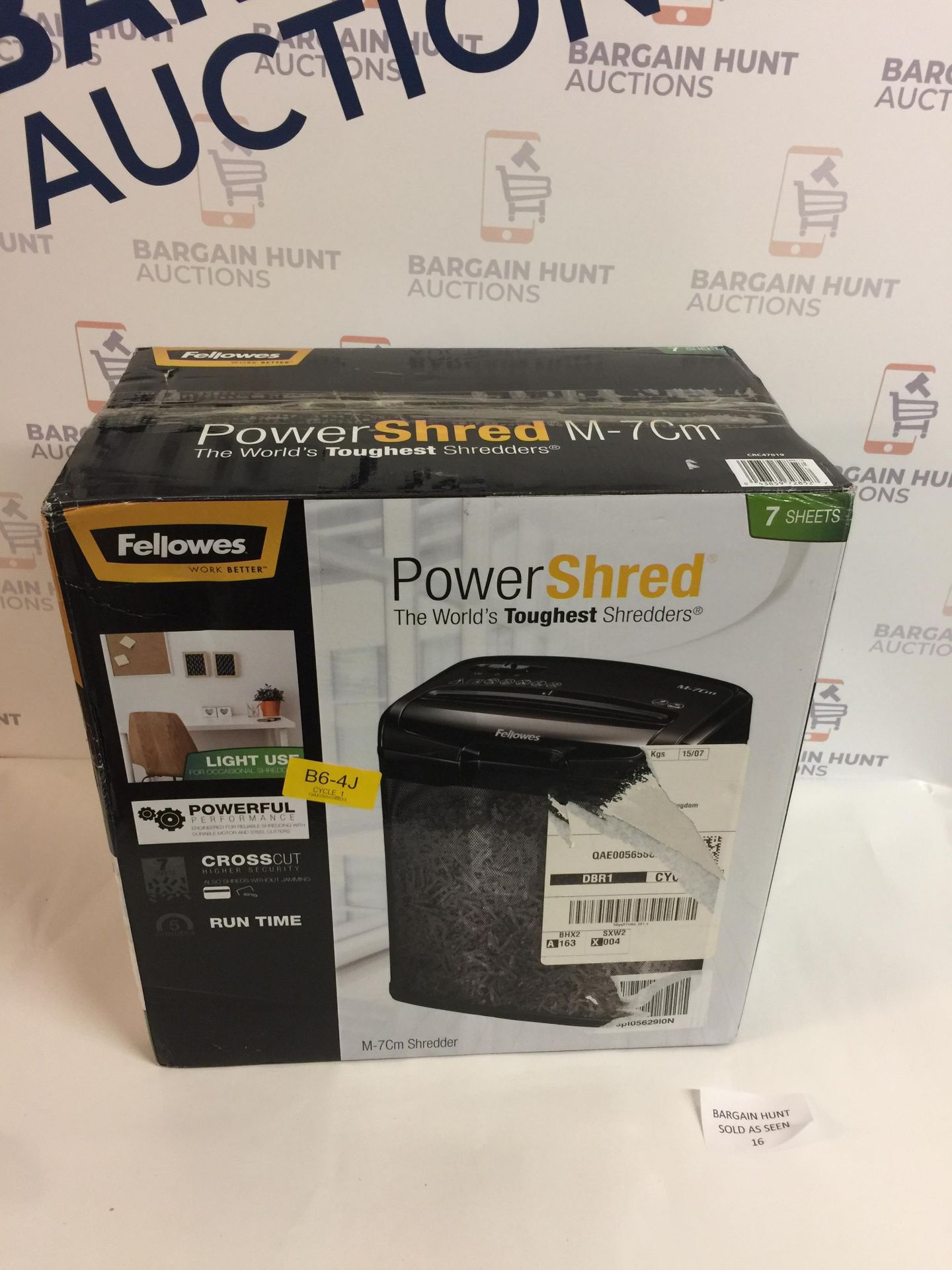 Fellowes Powershred M-7CM 7 Sheet Cross Cut Shredder