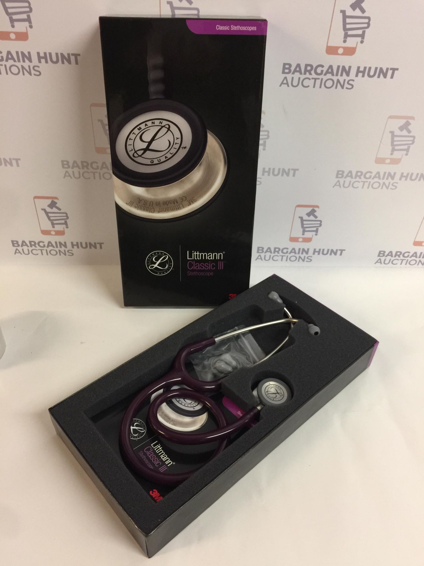 3M Littmann 5831 Classic III Stethoscope, Plum RRP £77.99