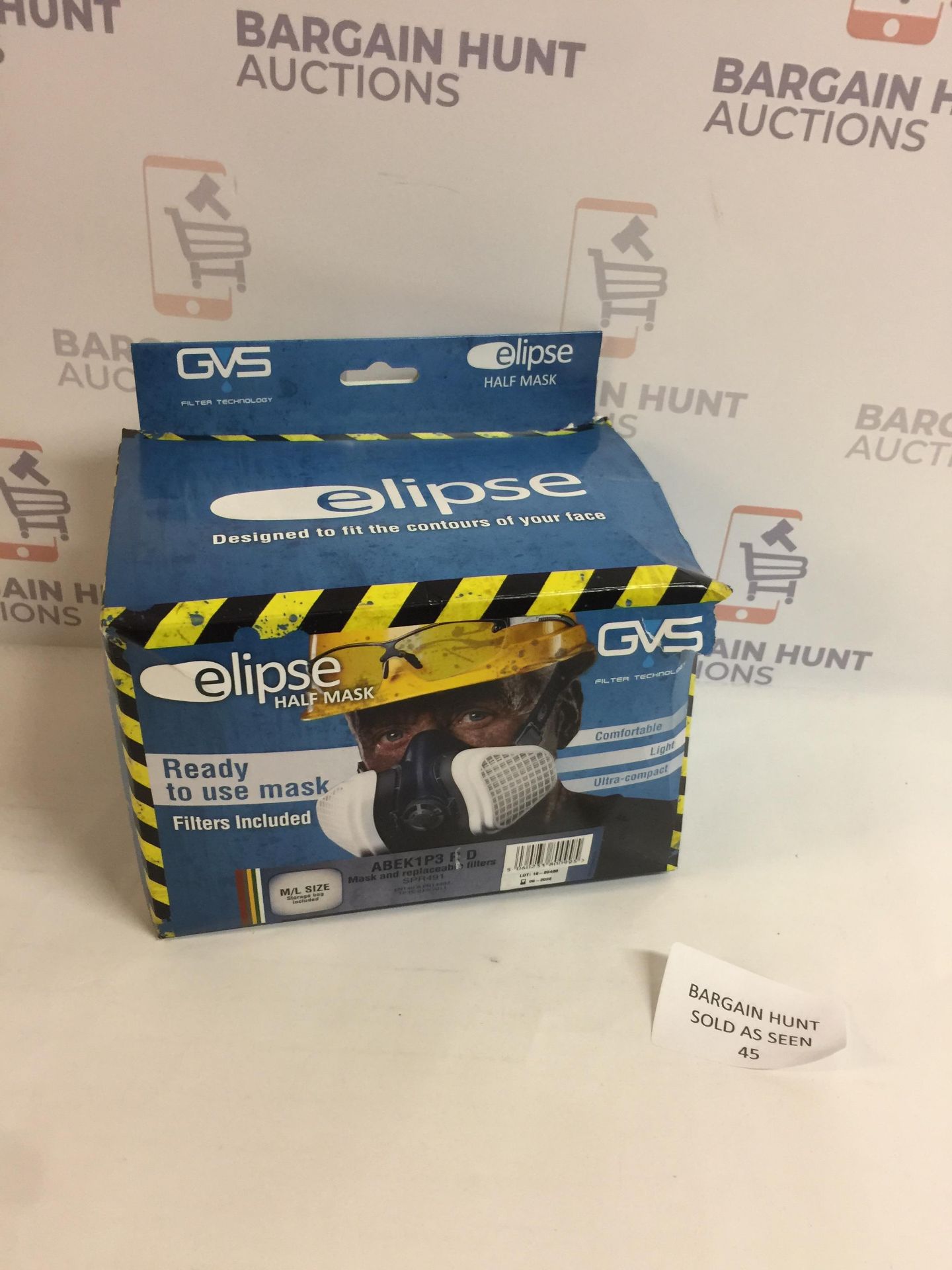 GVS Filter Technology SPR491 Elipse ABEK1P3 Dust/Vapour Combination Half Mask Respirator