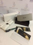 Pelikan Souveraen M1000 Fountain Pen Nib M in Gift Box, Green/Black RRP £339.99