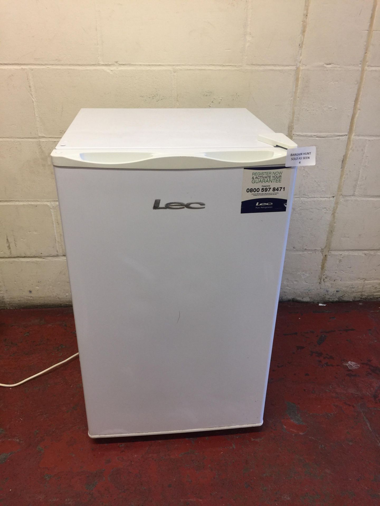 LEC U50263W 50cm Under Counter Freezer in White