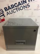 Pierre Henry Filing Cube Cabinet Steel Lockable 1 Drawer A4 with Keys
