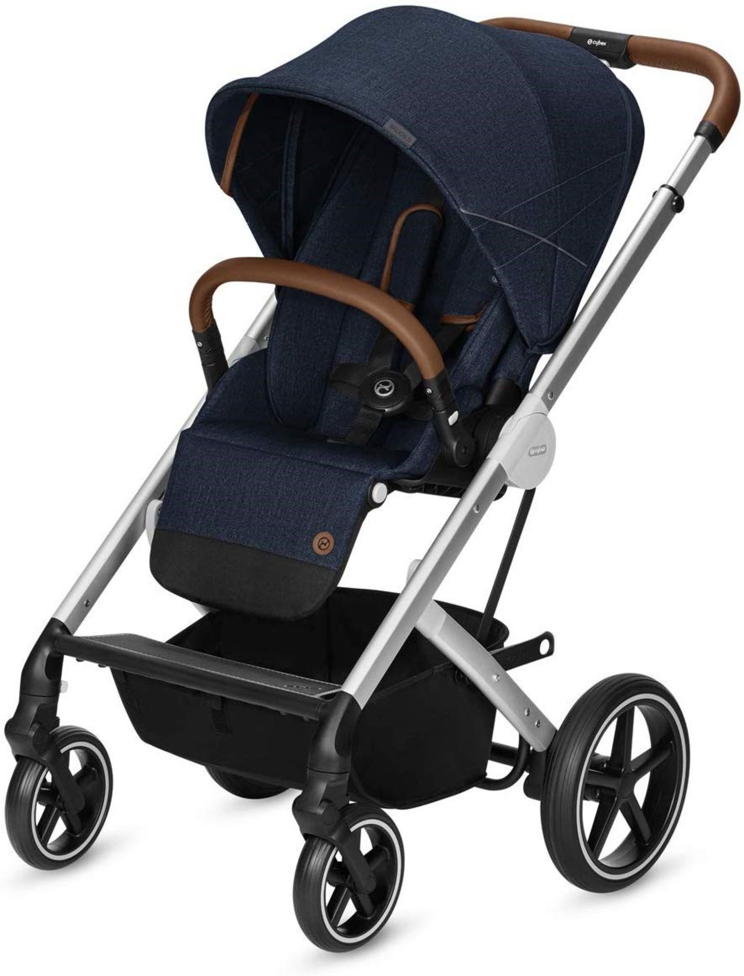CYBEX Gold Balios S Pushchair, From Birth to 17 kg , Denim Collection, Blue RRP £299.99 - Image 2 of 2